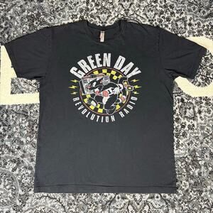 Next Level Apparel Green Day Spring Tour 2017 Revolution Radio Men Sz L T Shirt